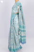 Kota Doria Saree In Floral Block Print